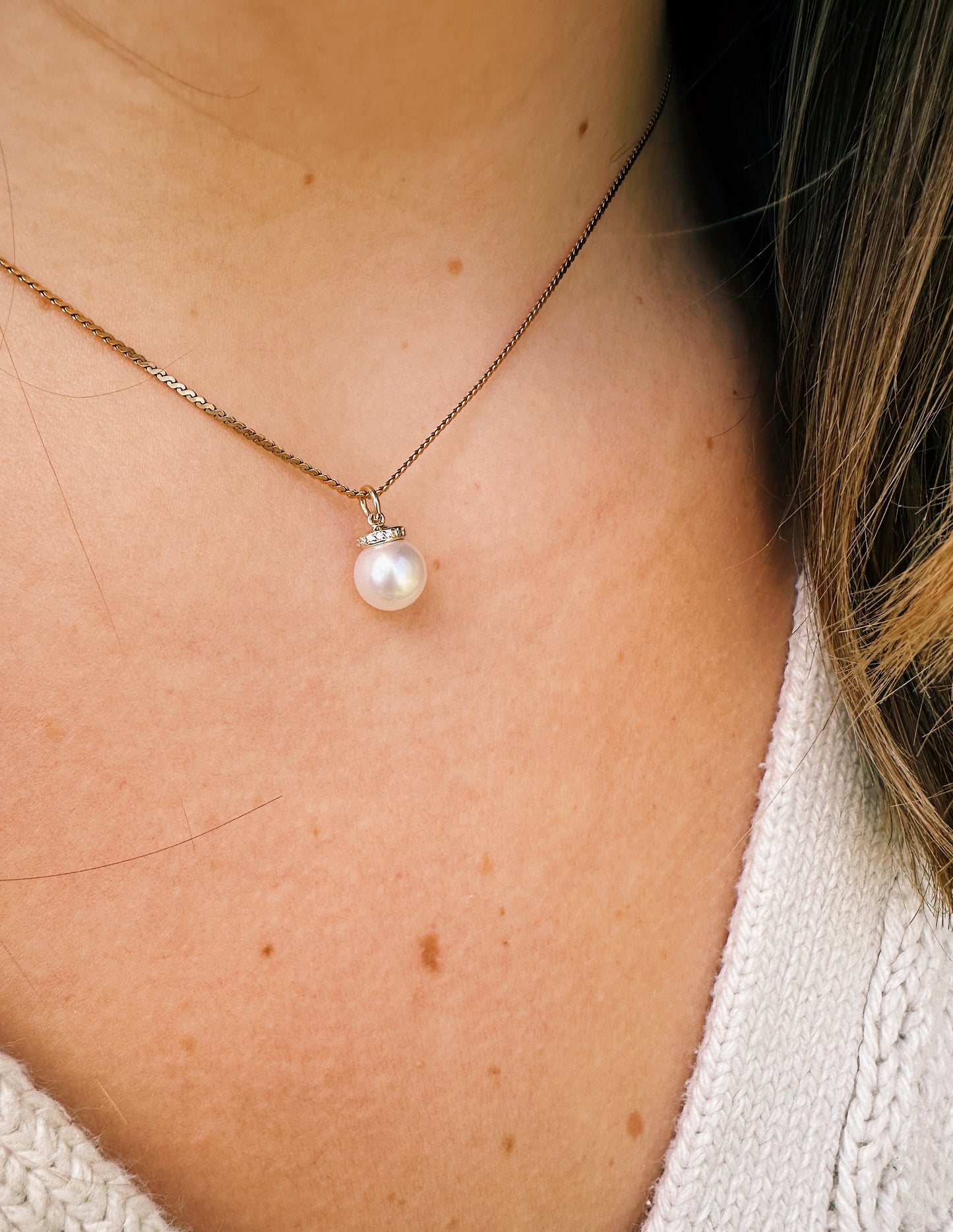 Peony Pearl Necklace
