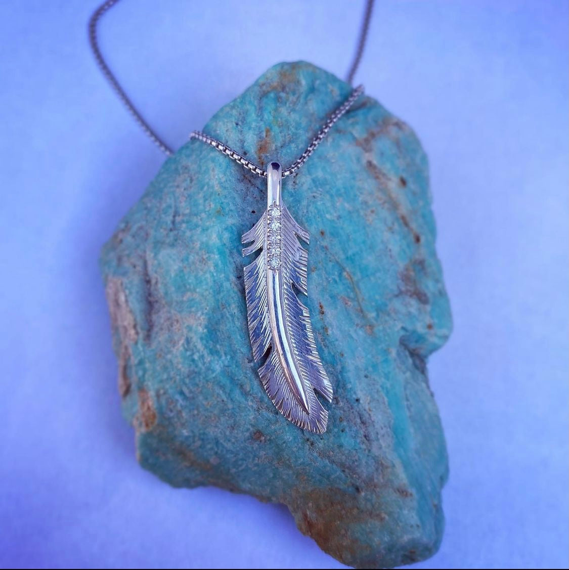 BIRDS OF A FEATHER SILVER PENDANT